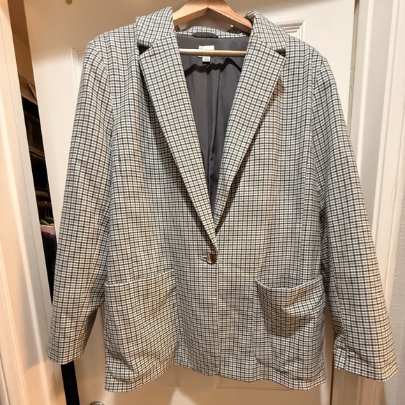 a new day Jackets & Blazers - A New Day XL Plaid Blazer – Workwear Chic